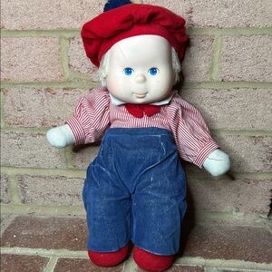 Vintage GoldBerger Eegee Boy Doll 1984 Original Clothes Blonde Hair Soft Body